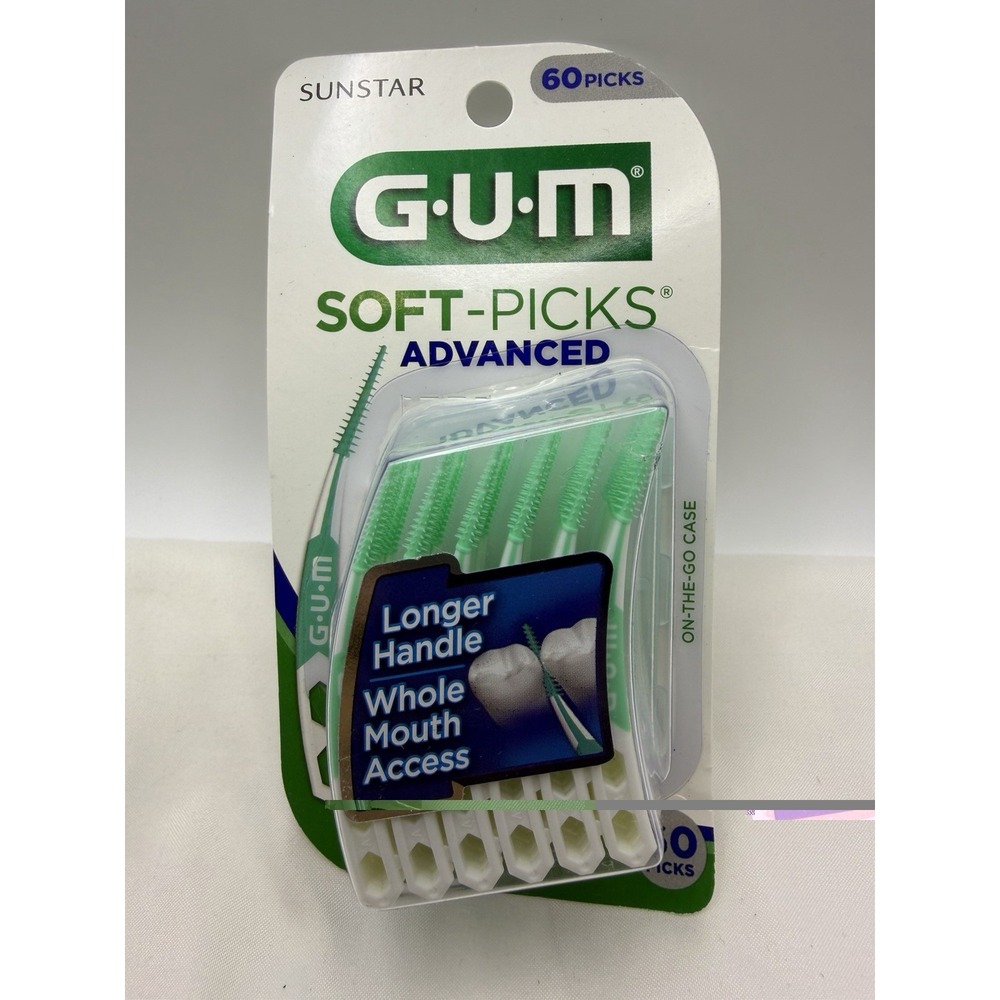 GUM Soft-Picks Advanced Dental Picks, 60 Count